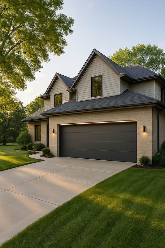 House with beautiful garage doors in South Barrington